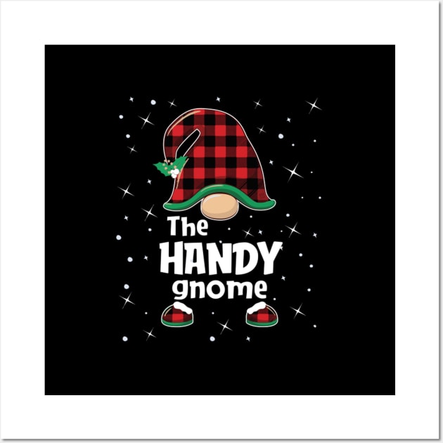 Handy Gnome Buffalo Plaid Pajama Wall Art by AlfieDreamy 